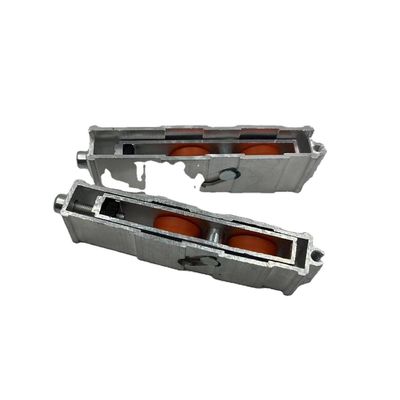 อลูมิเนียมประตูเลื่อนหน้าต่าง รางด้านล่าง ล้อไนลอน ประตูและหน้าต่าง