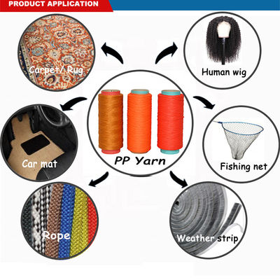 Twist CLJ Polypropylene BCF Yarn แอลคาลี Proof Anti UV สําหรับกระเบื้องกระเบื้อง