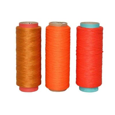 Fdy Yarn Type Style Core Spun Yarn สะอาดต่อสิ่งแวดล้อม 600D 900D 1000D 2000D 5000D PP YARN Cone สีที่กําหนดเองสําหรับผ้า