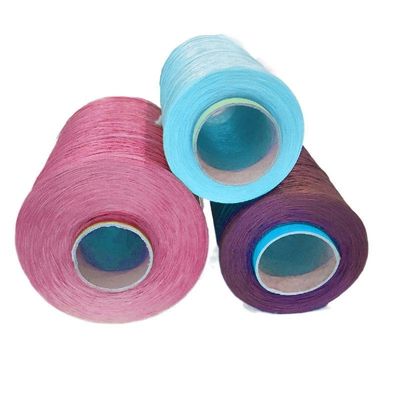 Fdy Yarn Type Style Core Spun Yarn สะอาดต่อสิ่งแวดล้อม 600D 900D 1000D 2000D 5000D PP YARN Cone สีที่กําหนดเองสําหรับผ้า