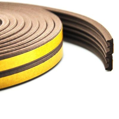 ประตูและหน้าต่าง สายปิดยางสปอง EPDM ที่ติดกันเองในสีที่มีความสูงของ 3-25 มมและความกว้าง 3-50 มม