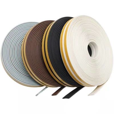 ประตูและหน้าต่างด้วย EPDM ผงอ่อน สายรัดยาง สีเทา สีน้ําตาล ขาว