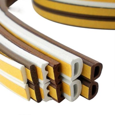 100% PP D Shape Self Adhesive Rubber Seal สําหรับการกันเสียงและการปิดคําตอบ