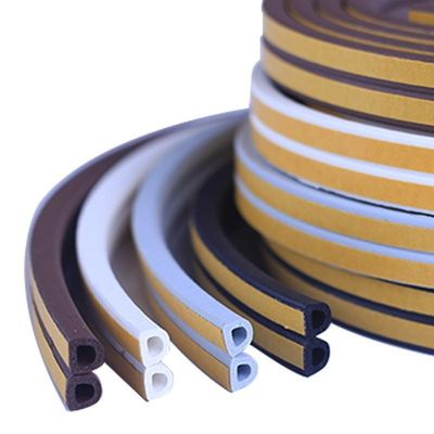 100% PP D Shape Self Adhesive Rubber Seal สําหรับการกันเสียงและการปิดคําตอบ