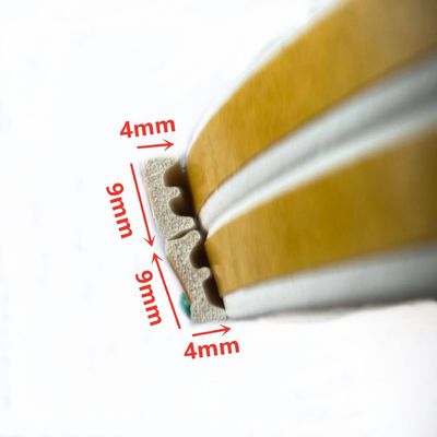 100% PP ความสูง 25 มม ความกว้าง 50 มม ประตูกระจกยาง