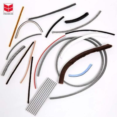 อพาร์ทเม้นท์ CLJ แปรงผม สภาพอากาศ ถอนสําหรับหน้าต่าง ภายใต้ประตู Jamb Outdoor Automotive Seal Strip สีดํา