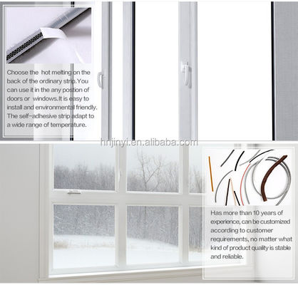 สายสตริปอากาศแบบไม่เป็นซิลิโคน สําหรับการบํารุงความเหนียวของประตูและหน้าต่างให้ดีขึ้น สีดํา/สีเทา/สีน้ําตาล/สีขาว/สีอื่นๆ