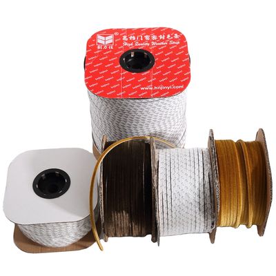 3-25mm สูงค้อน สีเทา สีดํา Custom Wool Pile ประตูและหน้าต่าง สีอากาศ Strip ตัวเองและ ISO9001 2008 การรับรอง