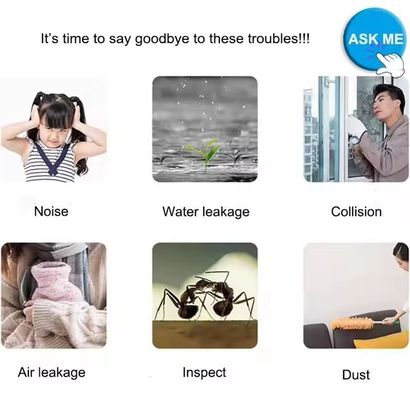 ดีไซน์ที่ทันสมัย กันฝุ่น กันลม สูง สายสภาพอากาศสําหรับประตูและหน้าต่าง การบํารุงรักษาง่าย